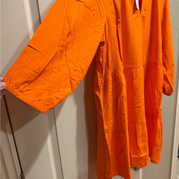 NWT The Drop orange tiered dress - Picture 5 of 7